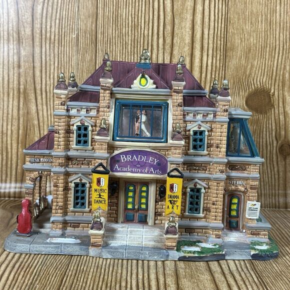 Lemax Village Collection Caddington Village Bradley Academy of Arts Building - Picture 14 of 16